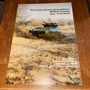 VTG MOWAG Family of PIRANHA Armoured Amphibious Vehicles Brochure General Motors - Picture 1 of 3