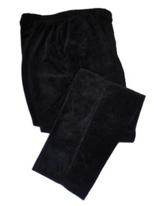 Pantalones de pana LANDS END negros deportivos tejidos cintura elástica para mujer 2X 20W-22W ~NUEVOS~ - Imagen 1 de 5