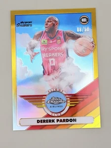 2022-23 Topps Chrome NBL Flight Club Dererk Pardon #FC-9 Gold /50 NZ Breakers - Bild 1 von 2