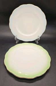 2 x Royal Albert side Plates Rainbow Hampton Pattern pale Blue & Green 1960s - Picture 1 of 5
