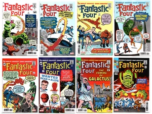 Fantastic Four #1 3 4 5 6 7 48 49 Edizione Facsimile RISTAMPA SET Marvel Lotto 2025 - Foto 1 di 10