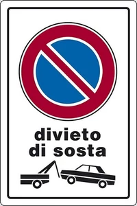 Cartello Divieto di Sosta con rimozione abitazioni 30CMx20CM START - Imagen 1 de 1
