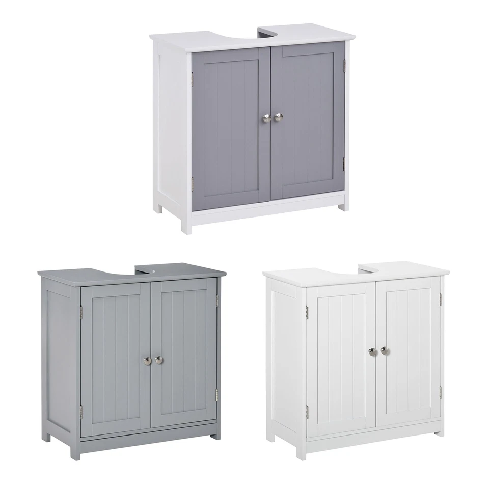 Kleankin Mueble de Almacenamiento Fregadero Pedestal, Mueble de Baño Fregadero Foto 1 de 1