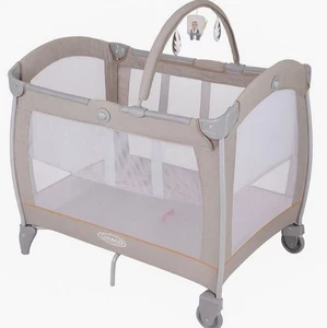 Graco Contour Electra Travel Cot lightweight with music vibration and Toys - Picture 1 of 2