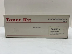 New Compatible Yellow Toner for Oki C5100N C5200N C5400N 42127401 - Picture 1 of 2