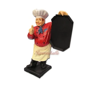 Koch Werbung Werbefigur Figur Gastro Gastronomiefigur Deko Bar Tafel Restaurant - Bild 1 von 3