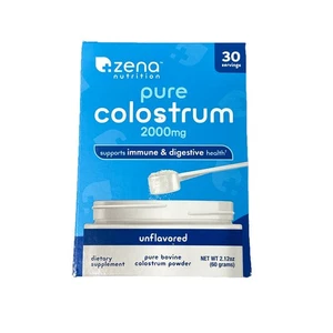 Polvo de calostro puro Zena Nutrition 2000 mg 30 porciones caducidad 28/02 - Imagen 1 de 4