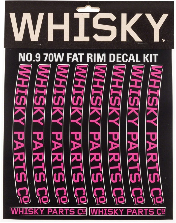 Kit de decalques aro Whisky 70w para aros 26" - Magenta, roda de bicicleta personalizável - Imagem 1 de 1