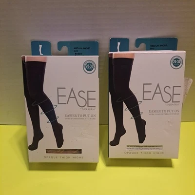 EASE THIGH HIGH COMPRESSION- MEDIUM short  20-30mmHg Sand 50220 one new sealed - Image 1 of 4