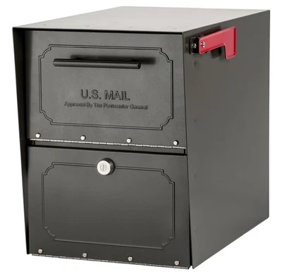 Architectural Mailboxes 6200Z-10 Oasis Classic Locking Post Mount Mailbox, 18"D - Image 1 of 4