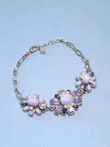 Avon lila Strass Kette Armband "Blooming Florals Bracelet" Neu in Box - Bild 1 von 5