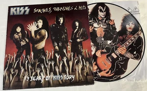 KISS - Smashes Trashes & Hits 1988 Picture Disc LP Vinyl Greatest Hits Carr Exc - Picture 1 of 18