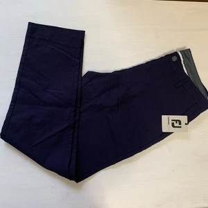Pantaloni da golf Footjoy Thermo Series uomo 34 x 32 blu navy nuovi con etichetta 28189 - Foto 1 di 9