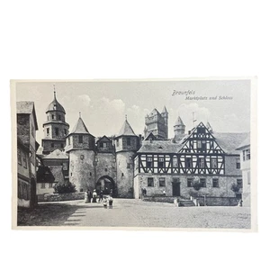 Postkarte AK Braunfels Kreis Wetzlar Marktplatz Schloss Ungelaufen - Bild 1 von 3