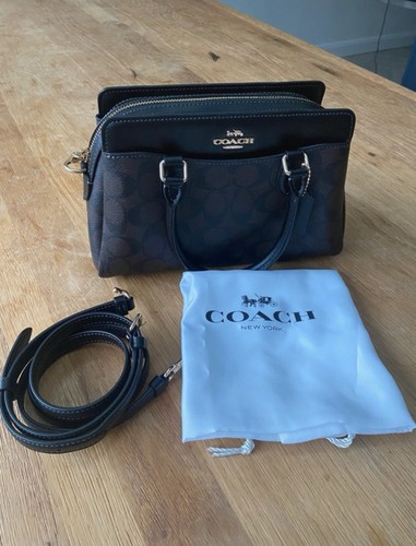 Borsa Coach Darcie Caryall in tela firmata