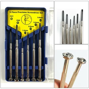 6Pcs Mini Watch Screwdriver Set Precision Jewelry Eyeglasses Repair Tool Kit New - Picture 1 of 12