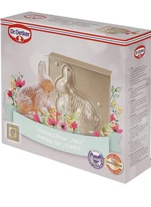 Dr. Oetker Hasenbackform Goldiges Ostern, hochwertige Hasenform, Osterbackform - Bild 1 von 2