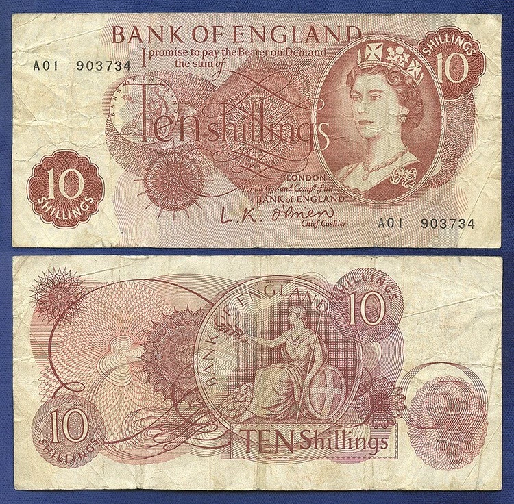 10 Shilling Note In Uk Paper Money for sale | eBay
