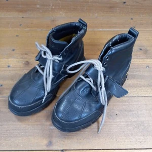 Ralph Lauren Stiefel Herren Schwarz Tyrek 2 II Boots Leder Polo Men Boot 7D - Bild 1 von 8