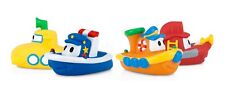 Nuby 2-pack Tub Tugs Floating Boat Bath Toys Colors May Vary