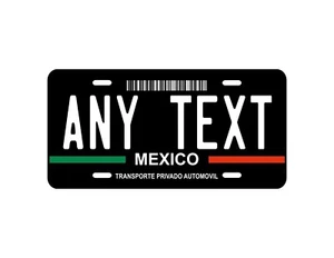 PERSONALISIERTES SCHILD FÜR MEXIKOWAGEN / CAR PLATE MEXICO ANY TEXT / HOCHWARM - Bild 1 von 9
