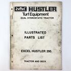 Hustler 295 Dual Hydrostat Tractor Illustrated Parts List 1980 Excel Lawnmower