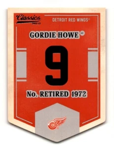 2012-13 Panini Classics Signatures Banner Numbers Gordie Howe #EN30 Detroit Red - Picture 1 of 2