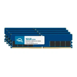 OWC 64GB (4x16GB) DDR5 5600MHz 1Rx8 ECC Unbuffered UDIMM 288pin Memory RAM - Picture 1 of 7