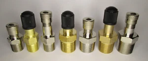 Autoventil Füllventil Prüfventil Vg8 1/8" 1/4" NPT R G Gewinde Messing vernickel - Bild 1 von 23