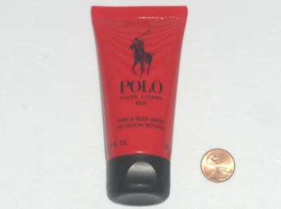 Jabón para cabello y cuerpo POLO RED de Ralph Lauren, gel de ducha, 1,7 oz., 50 ml, TUBO NUEVO Foto 1 de 4