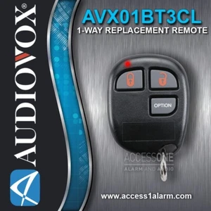 Audiovox Prestige Pursuit AVX01BT3CL3 Remote Control FCC ID BGA0E3B BGAOE3B - Picture 1 of 3
