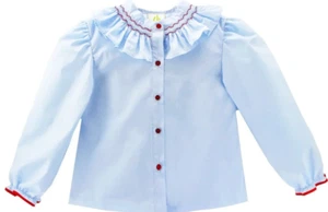 Zuccini Bluse - hellblau/rot - Neu mit Etikett Mädchen 10 - Bild 1 von 1
