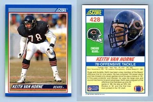 Keith Van Horne - Bears #428 Score 1990 NFL Football Trading Card - Picture 1 of 1
