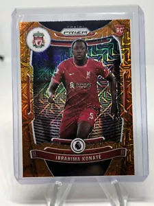 2021-22 Panini Prizm EPL Orange Mojo Prizm #80 Ibrahima Konate RC - Picture 1 of 2