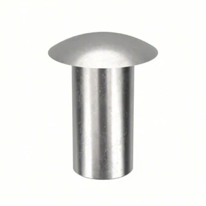 Remaches semitubulares de cabeza ovalada de zinc de acero de 1/16""X1/8"" - ELIGE TU CANTIDAD - Imagen 1 de 1