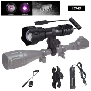 Gun Scope 500yards Infrared 10W IR 850nm LED Hunting Light Night Vision Torch - Picture 1 of 18