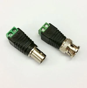 BNC PAR CONECTOR MACHO/HEMBRA ADAPTADOR CCTV - TERMINALES DE TORNILLO FÁCIL AJUSTE - Imagen 1 de 5