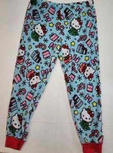 Sanrio Hello Kitty Women Sleepwear XL Christmas Holiday Pajama Fuzzy Pants HTF - Picture 1 of 10
