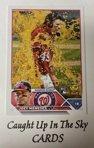 2023 Topps Series 2 Joey Meneses RC Golden Mirror Image Variation SSP P/R 142 - Picture 1 of 2