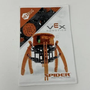 Hex Bug Vex Robotics Construction Set Spider Building Set Instructions Book Only - Picture 1 of 3