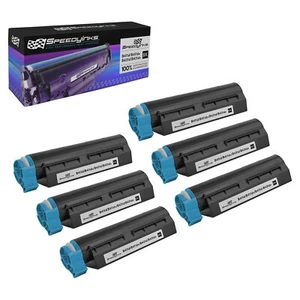 6pk Black Comp Laser Toner Cartridge for Okidata 44574701 Printer B411dn B431dn - Picture 1 of 5