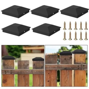 6Pcs Waterproof Fence Post Cover Replacement Fence Column Toppers Mailbox - Picture 1 of 12