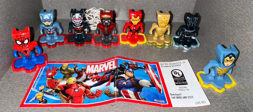 Satz Marvel Avengers Infinity War limited USA + alle  Beipackzettel  HIGHLIGHT - Bild 1 von 1