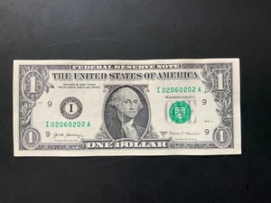 2017A $1 DOLLAR BILL I02060202A Trinary - Picture 1 of 4