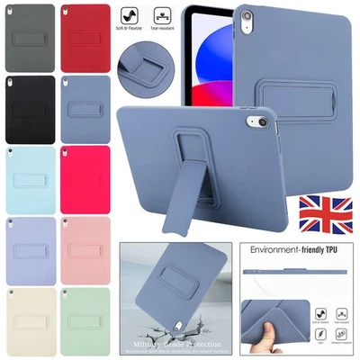 For iPad 11/10/9/8/7/6/5th Air Pro 11" Mini Shockproof Silicone Case Stand Cover - Image 1 of 4