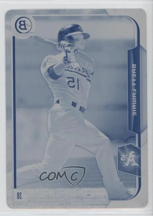 2015 Bowman 铬版青色 1/1 Brett Lawrie #103 13iq — 第 1/3 张图片