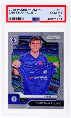 Panini Prizm Premier League 2019 Christian Pulisic #30 PSA 10 Foto 1 de 2