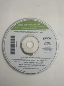 Epson GT-S50/GT-S80 Scanner Driver Software CD DVD - Picture 1 of 1