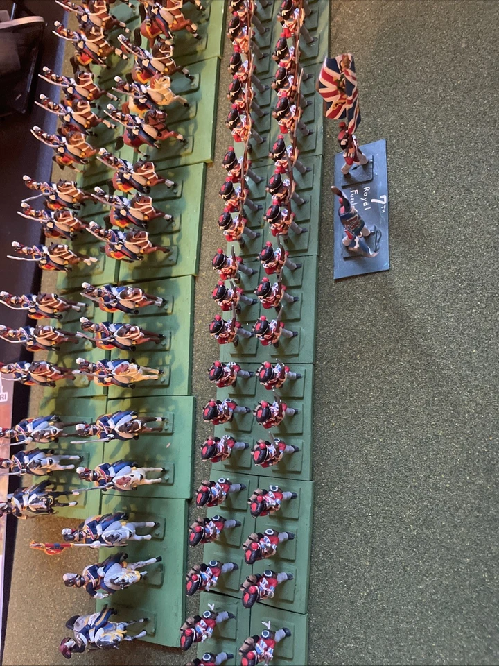 Ejército Waterloo Británico Pintado Profesionalmente Escala 1/72. Caballería/infantería Foto 1 de 4