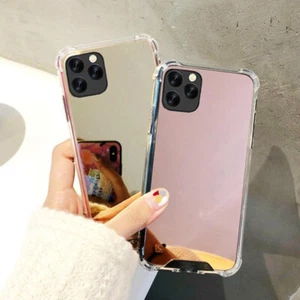 Mirror Case For iPhone 15 14 13 Pro Max 12 11 XR 8 7 Tough Shockproof Hard Cover - Picture 1 of 14